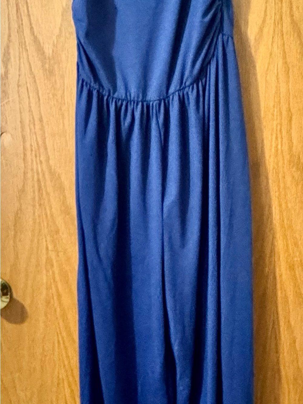 Sleeveless Navy Maxi Jumper - Women's Flowing Casual Maxi - Picture 4 of 4